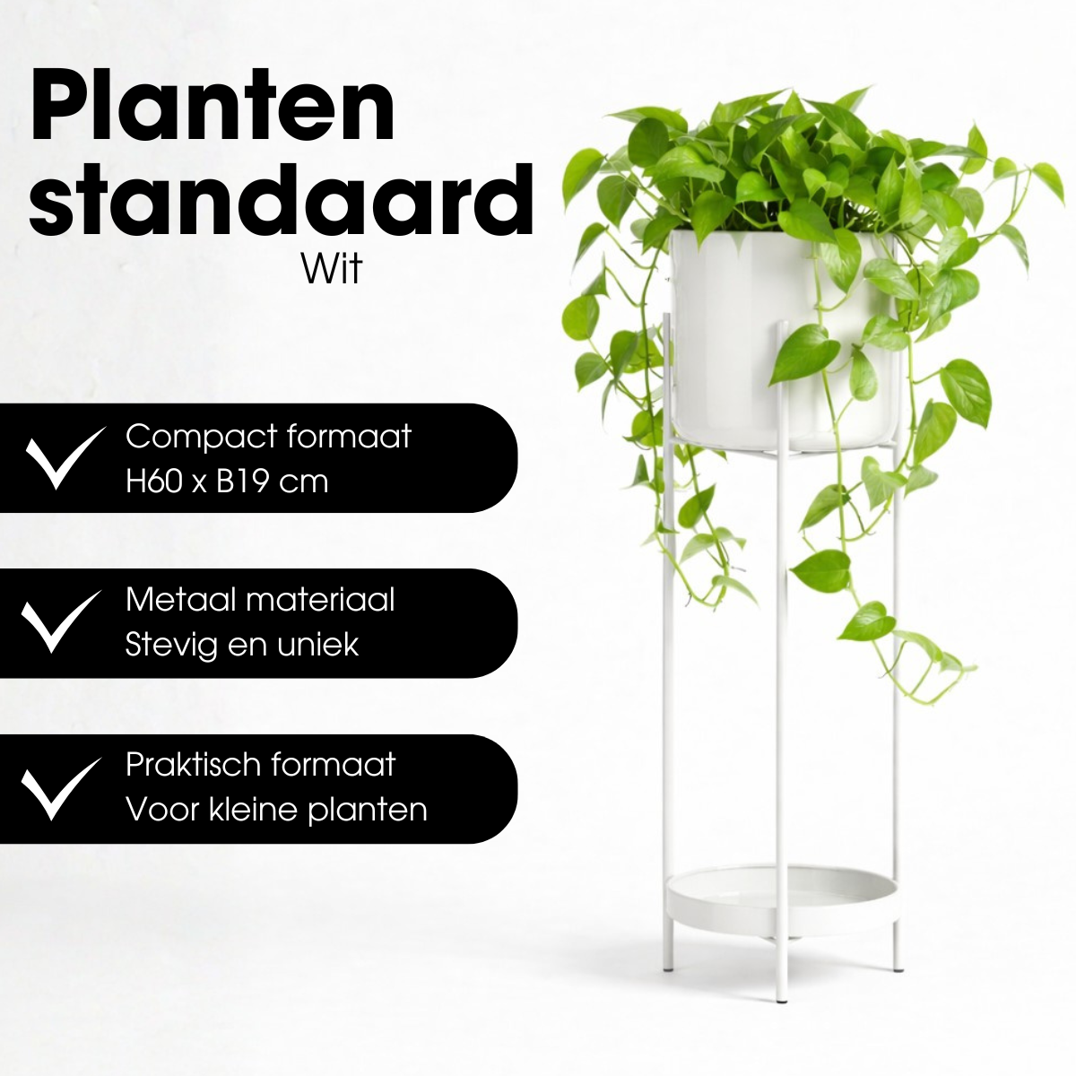 Bloempot binnen Colyn Wit Mica Decorations