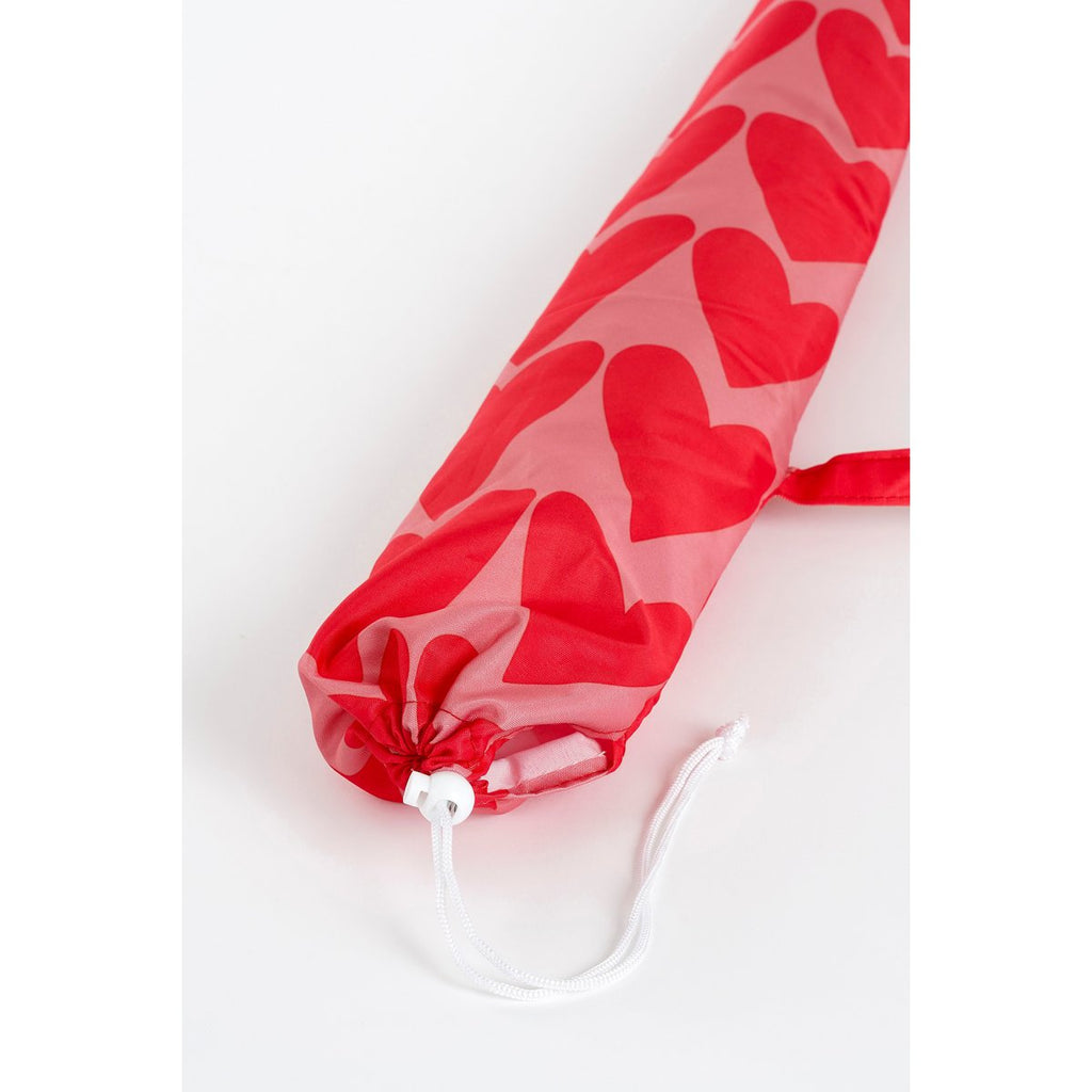 Heart Strandparasol - H180 x Ø160 cm - Roze