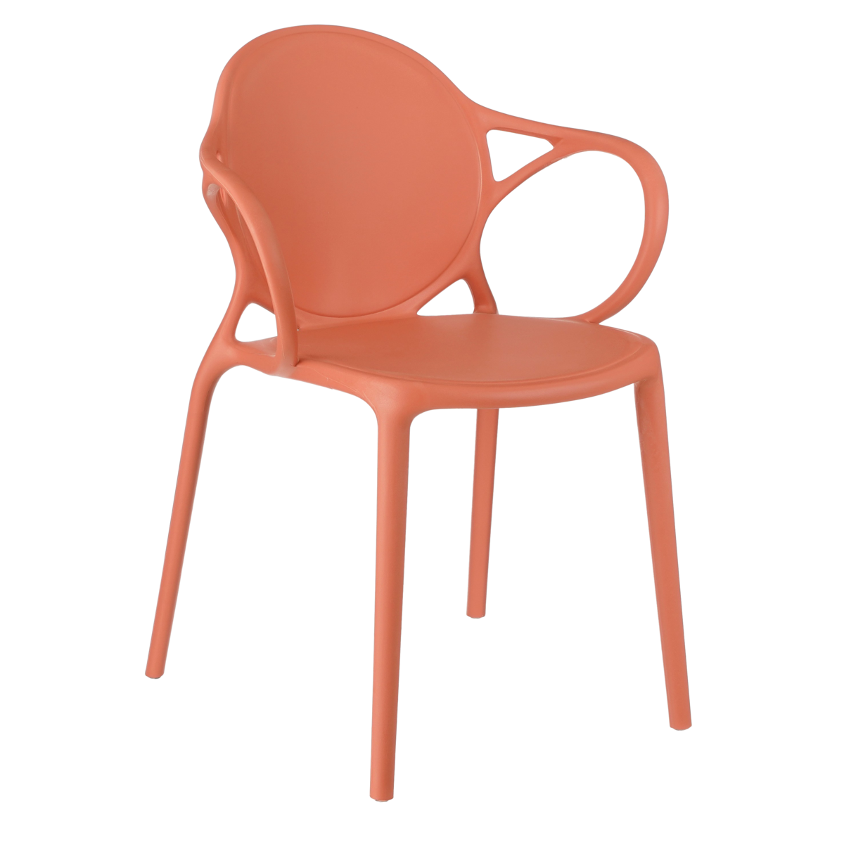 Nebraska Tuinstoel - L56 x B57 x H80 cm - Polypropyleen - Zalm