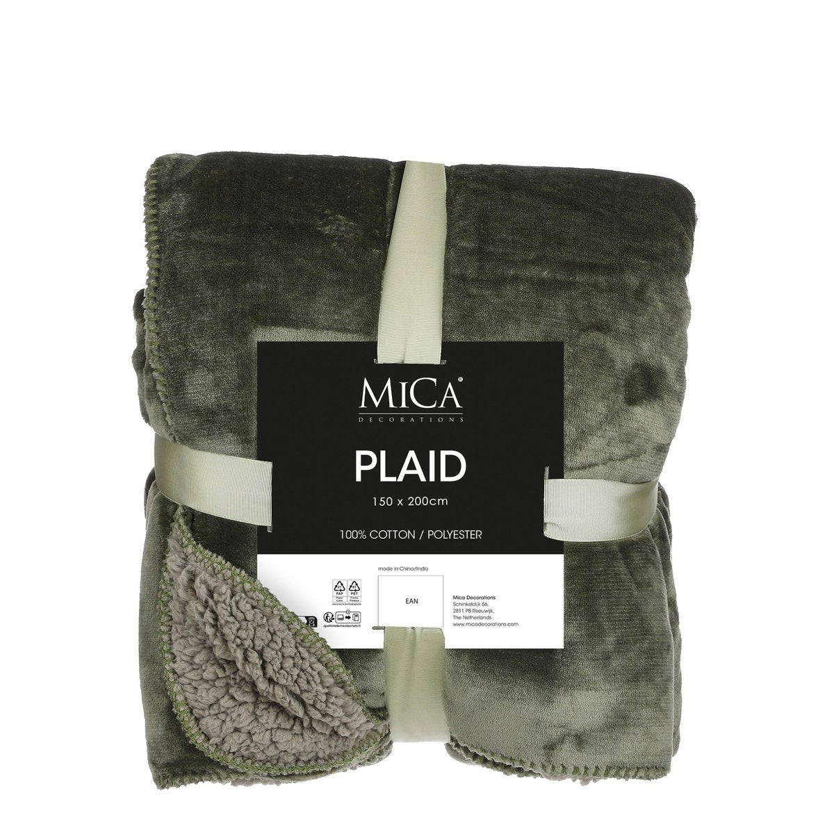 Plaid Mardy Groen Mica Decorations