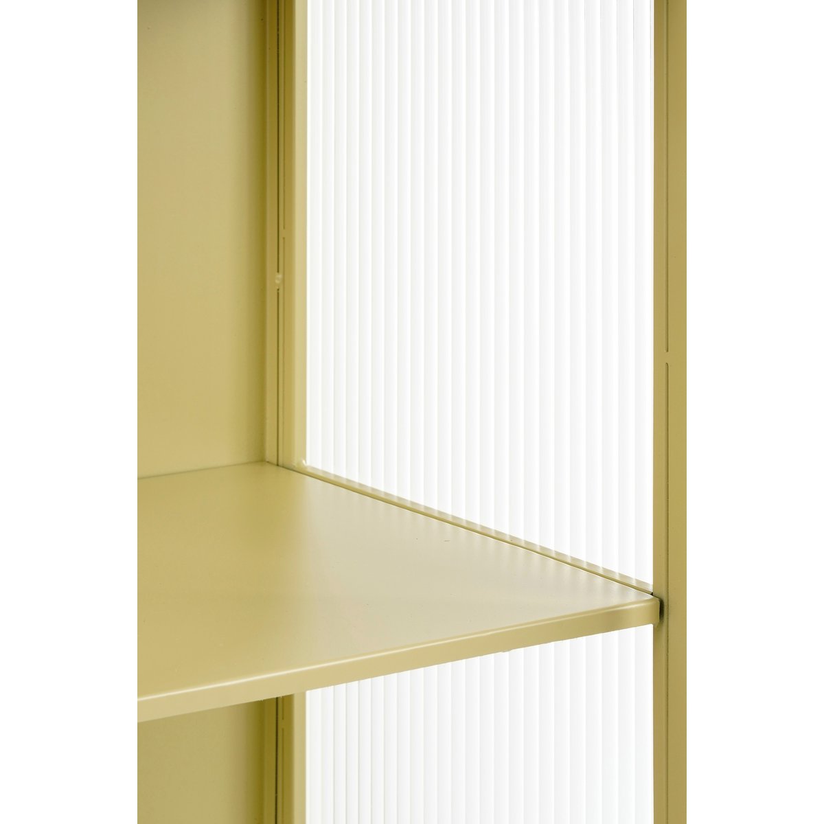 Clifton Opbergkast met Deuren - L38 x B35 x H90 cm - Metaal - Beige