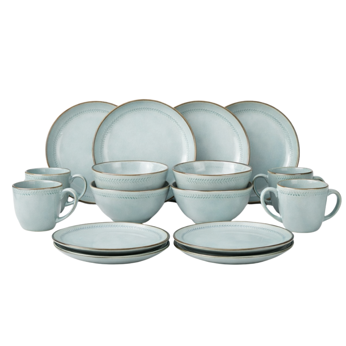 Servies set Racco Grijs Mica Decorations