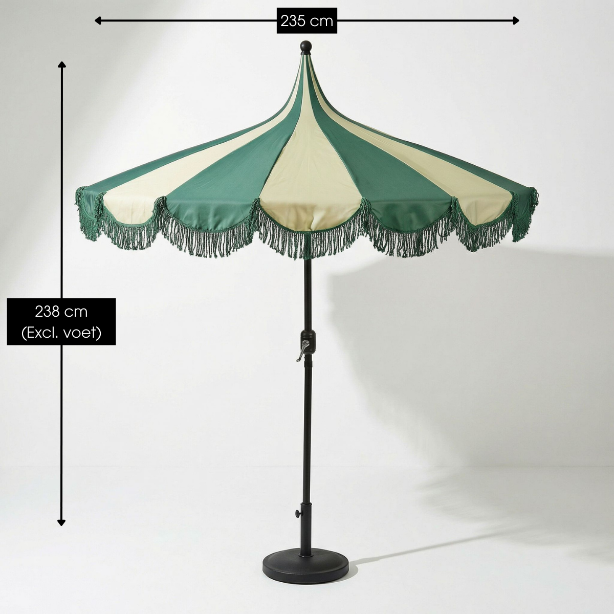 Parasol Kim Donkergroen Mica Decorations