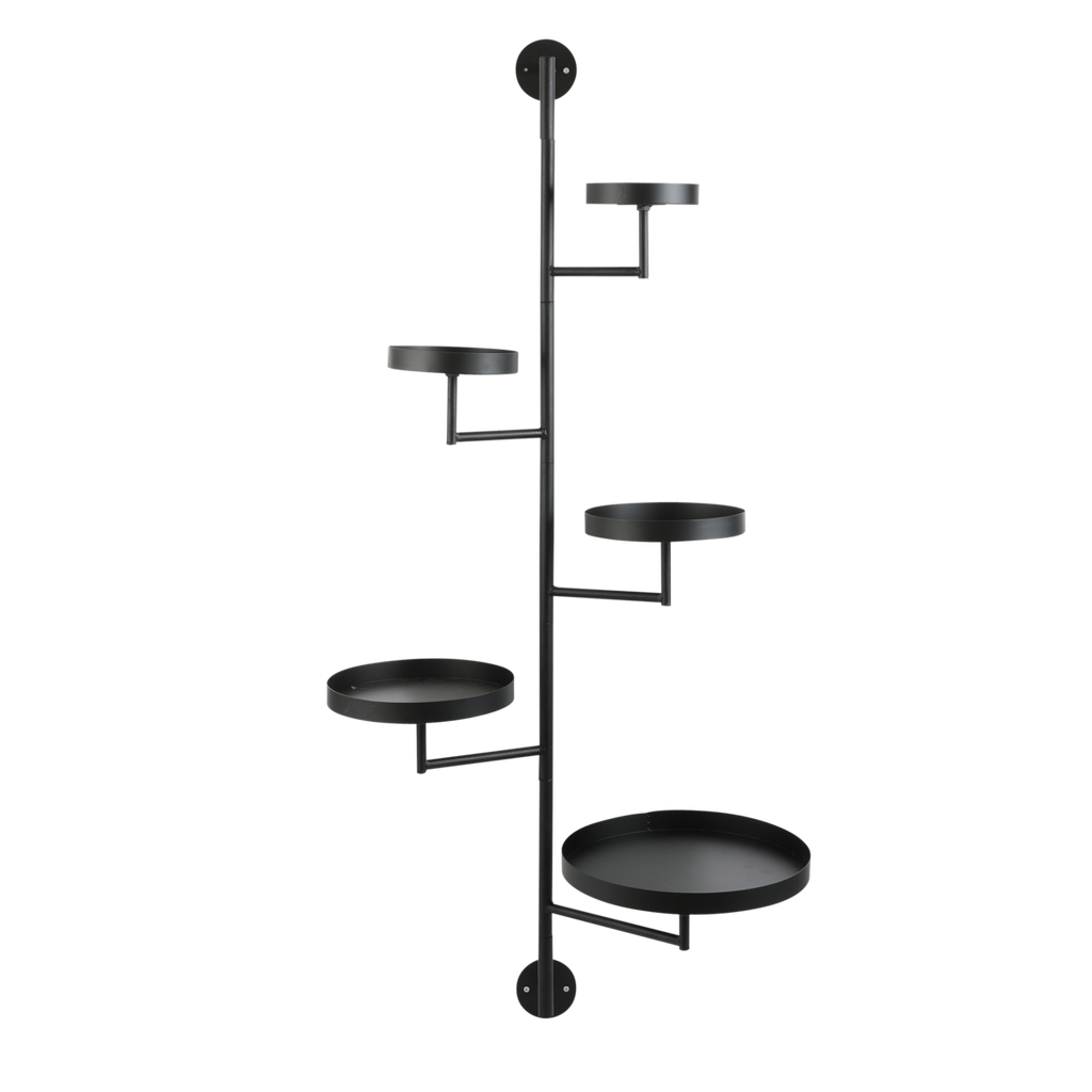 Perry Wandrek - L36 x B30 x H120 cm - Metaal - Zwart