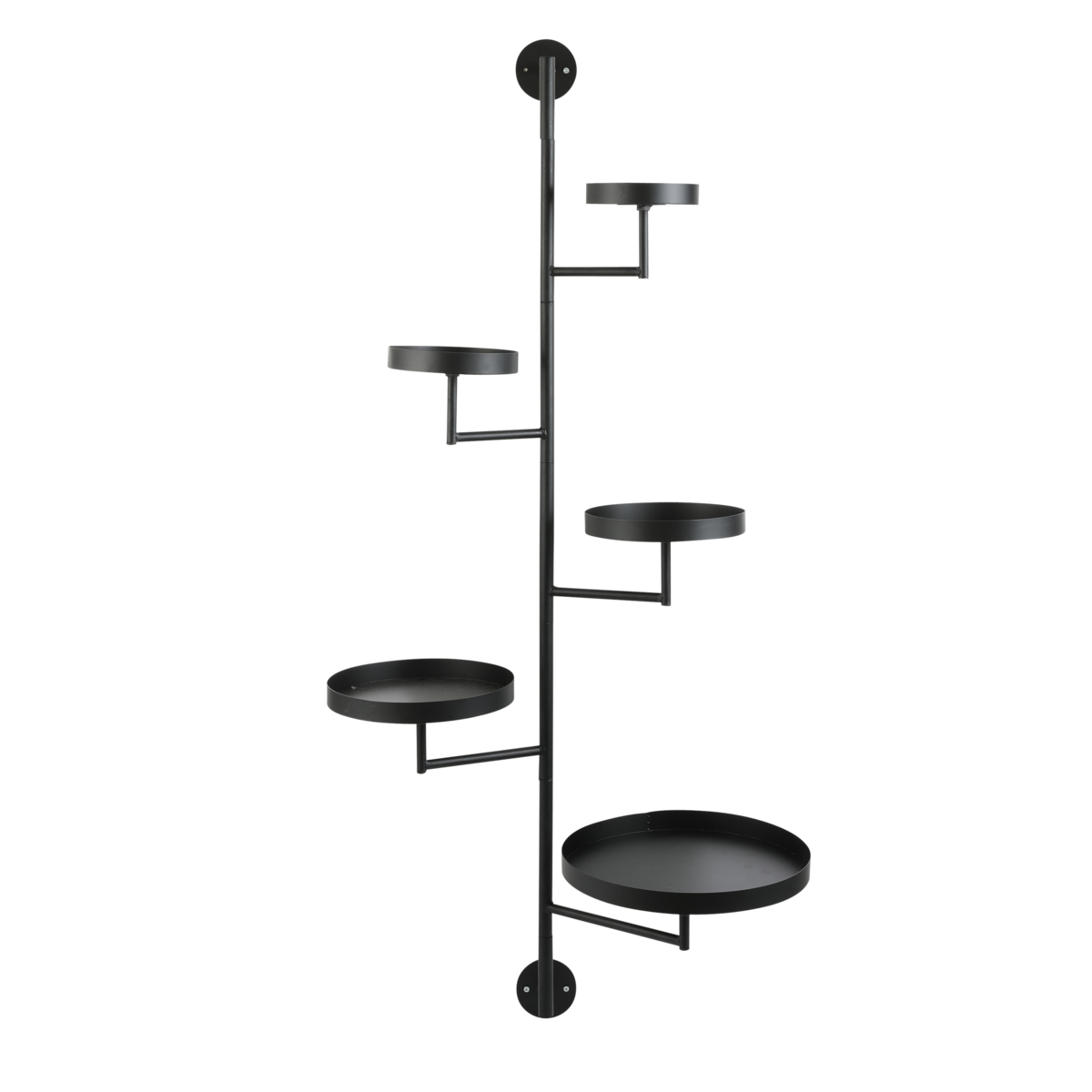 Perry Wandrek - L36 x B30 x H120 cm - Metaal - Zwart