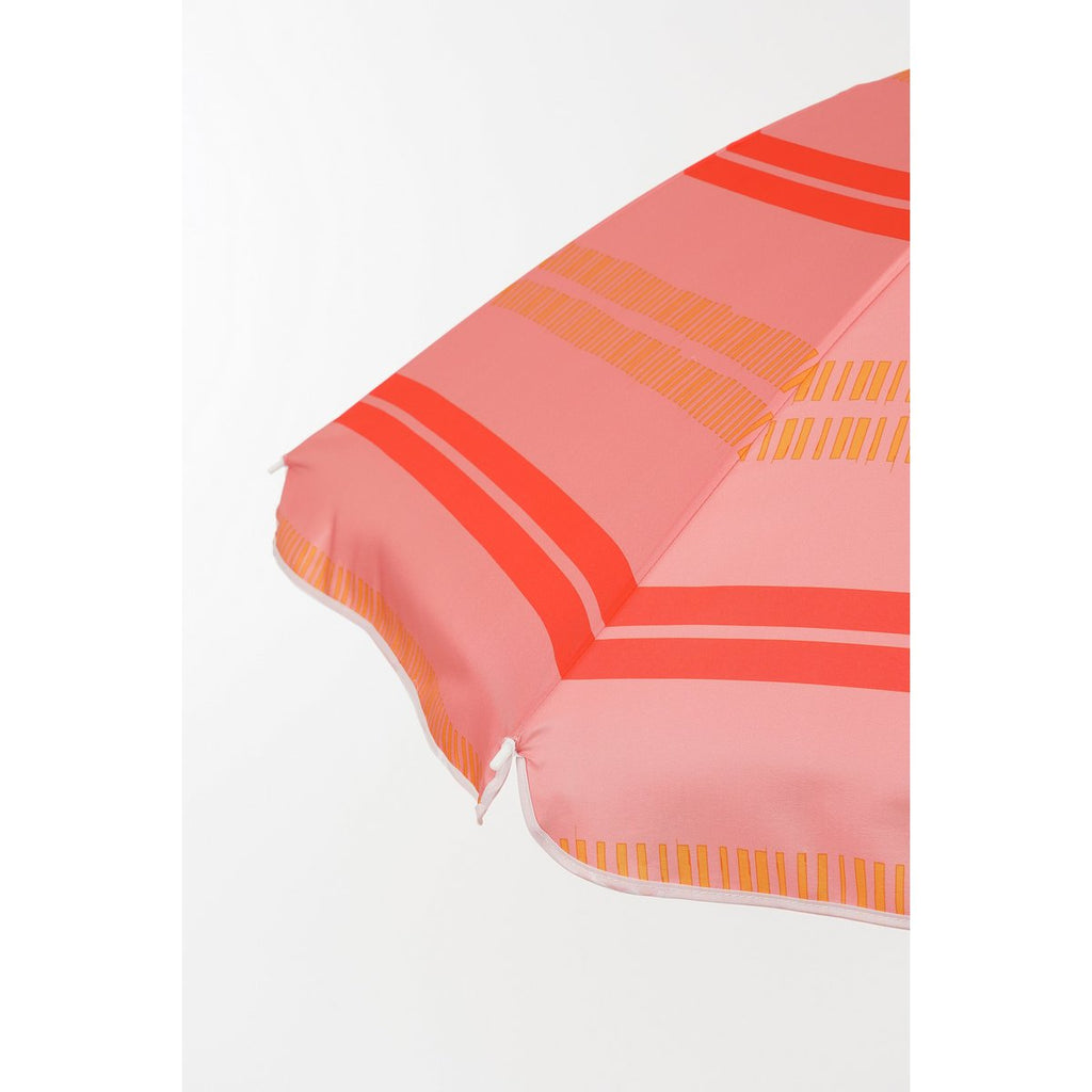 Stripe Strandparasol - H180 x Ø160 cm - Lichtroze