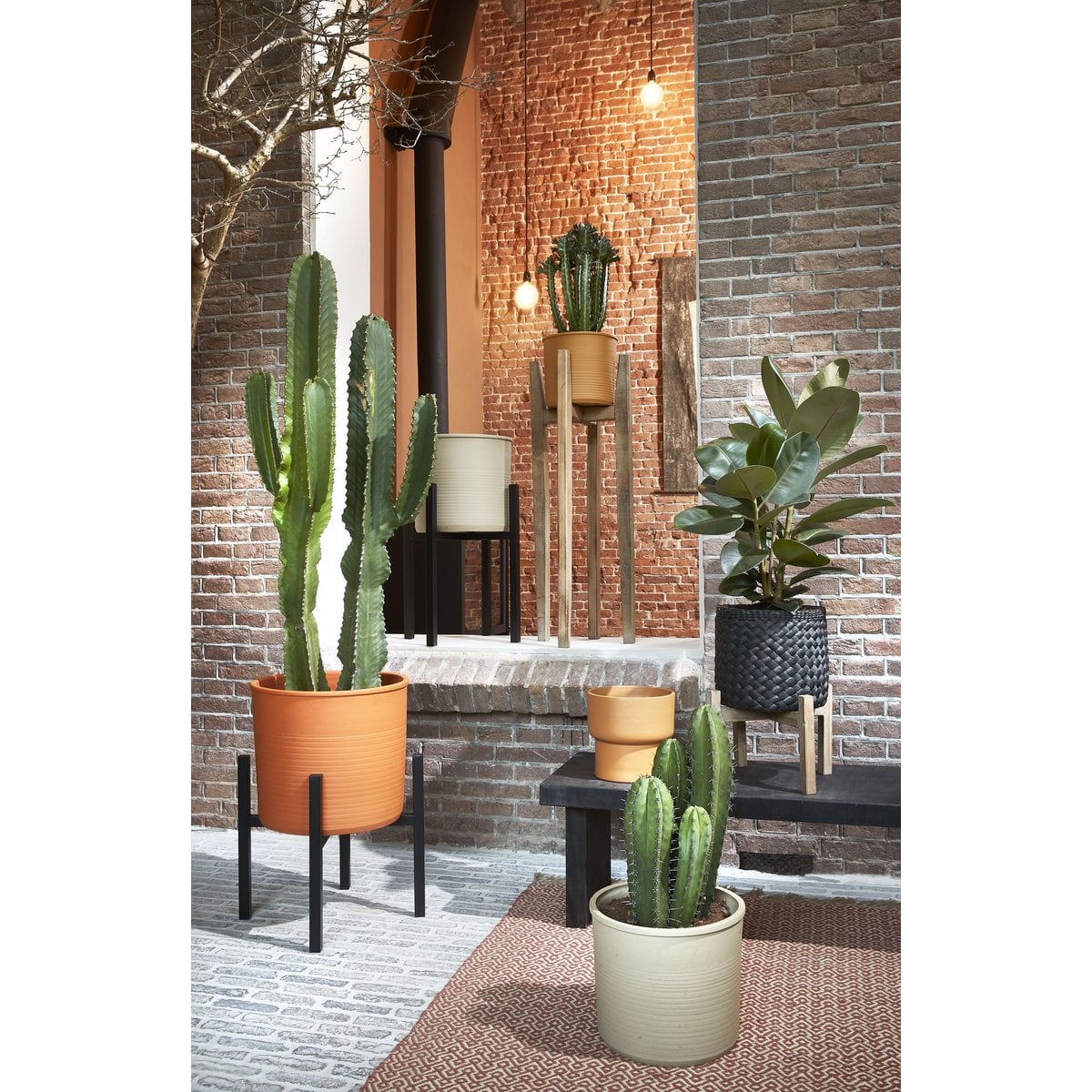 Plantenstandaard Ascot Zwart Mica Decorations