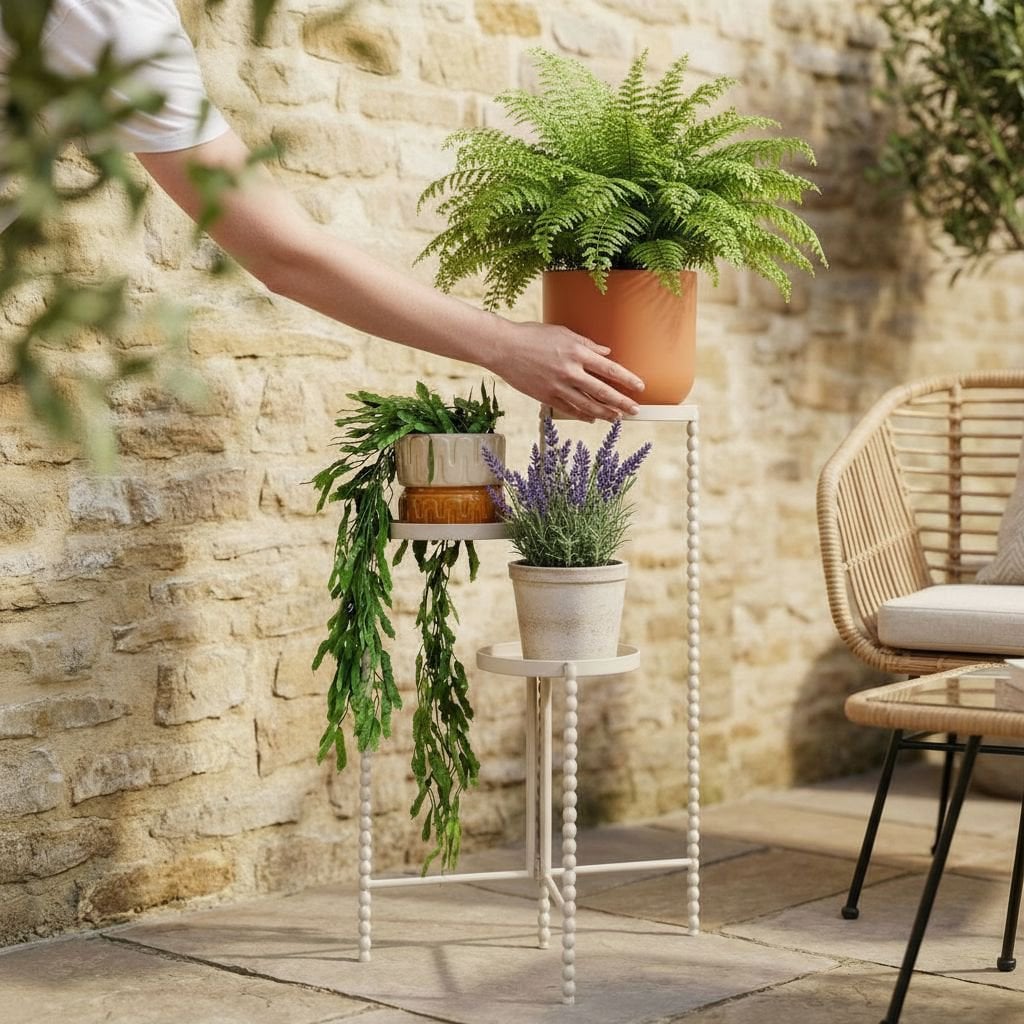 Plantenstandaard Salvo Beige Mica Decorations