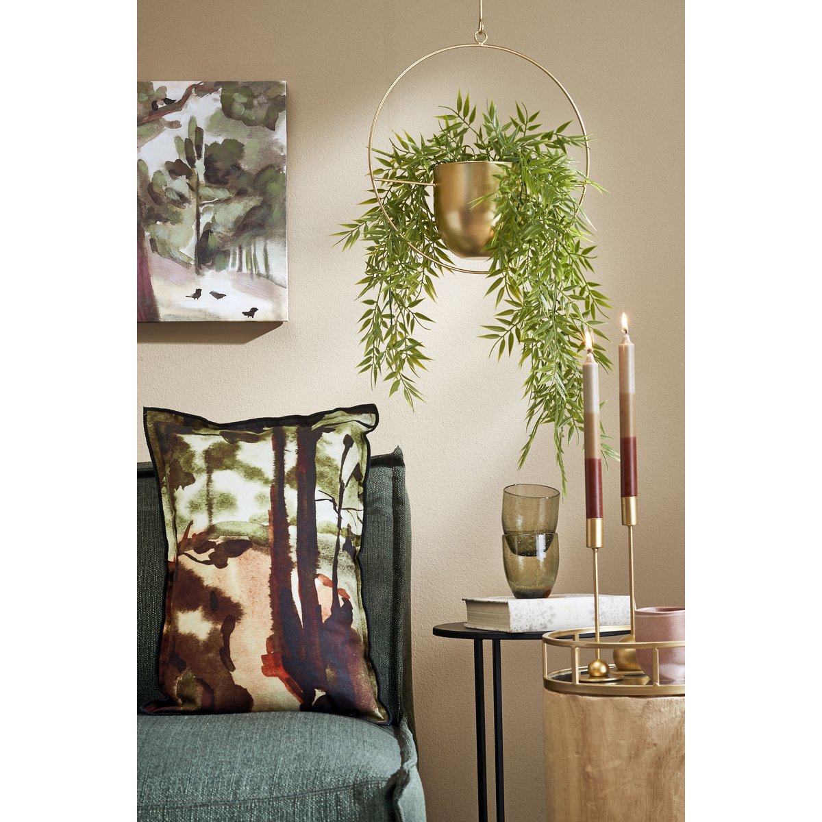 Dexter Hangpot - L34 x B14 x H65 cm - Goud