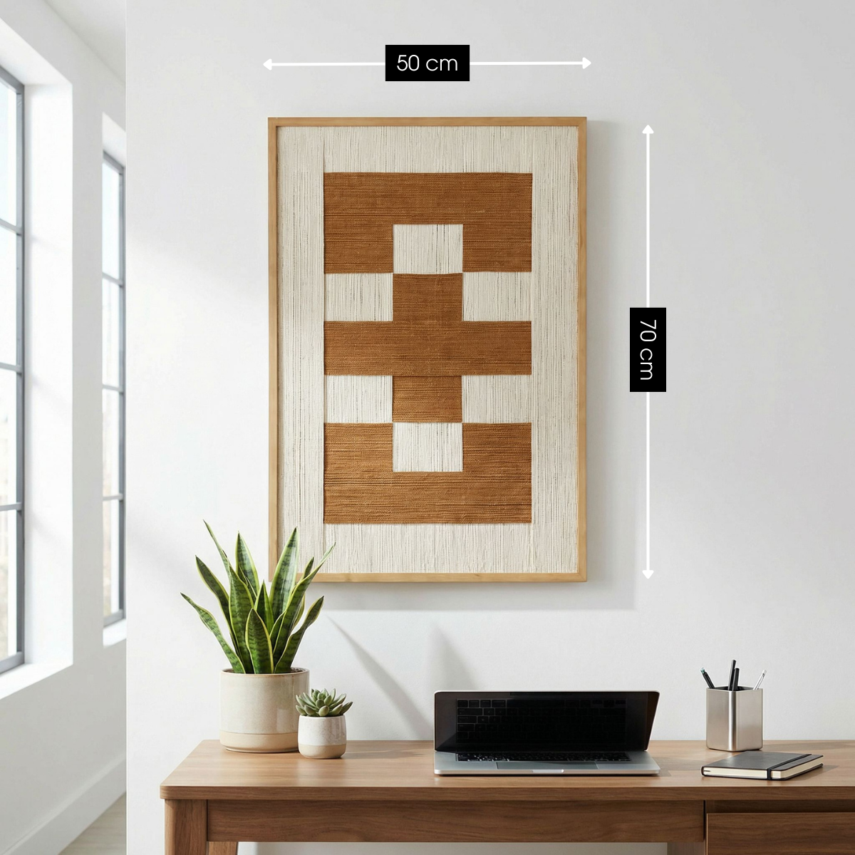 Wanddecoratie  Bruin Mica Decorations