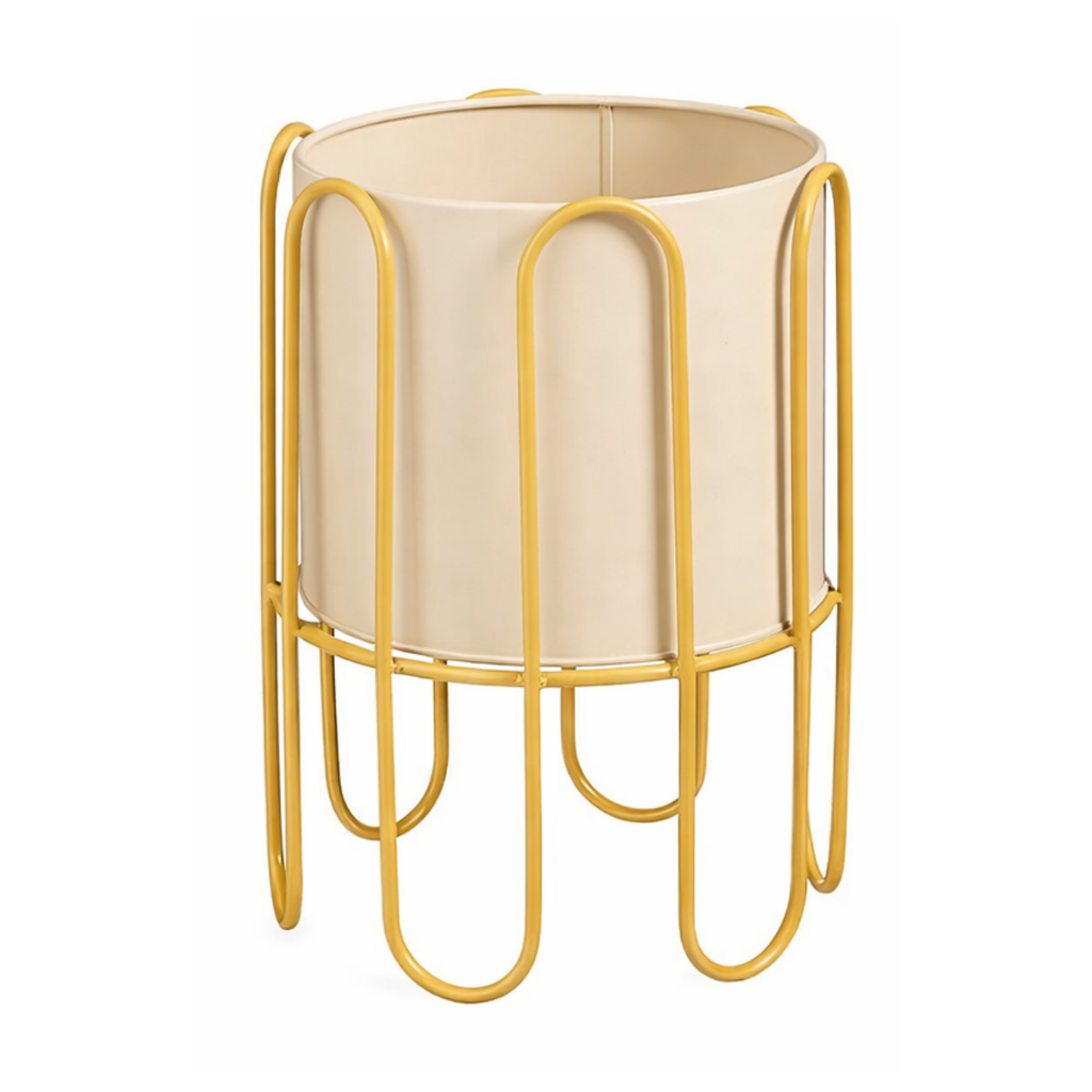 Bloempot binnen Dione Bruin Mica Decorations