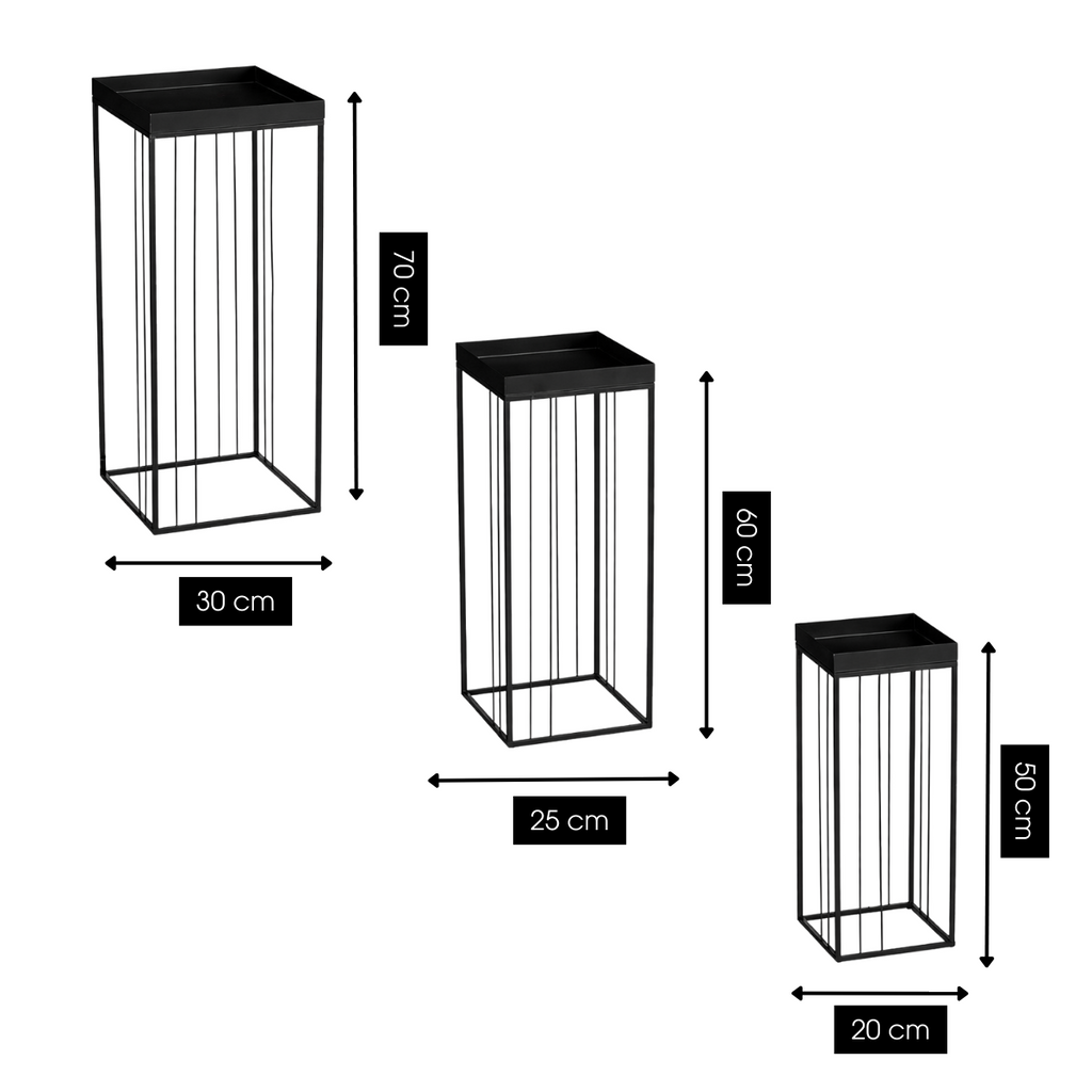 Bijzettafel Beth Zwart Mica Decorations