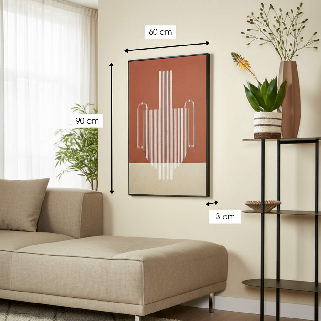 Wanddecoratie  Donkerbruin Mica Decorations