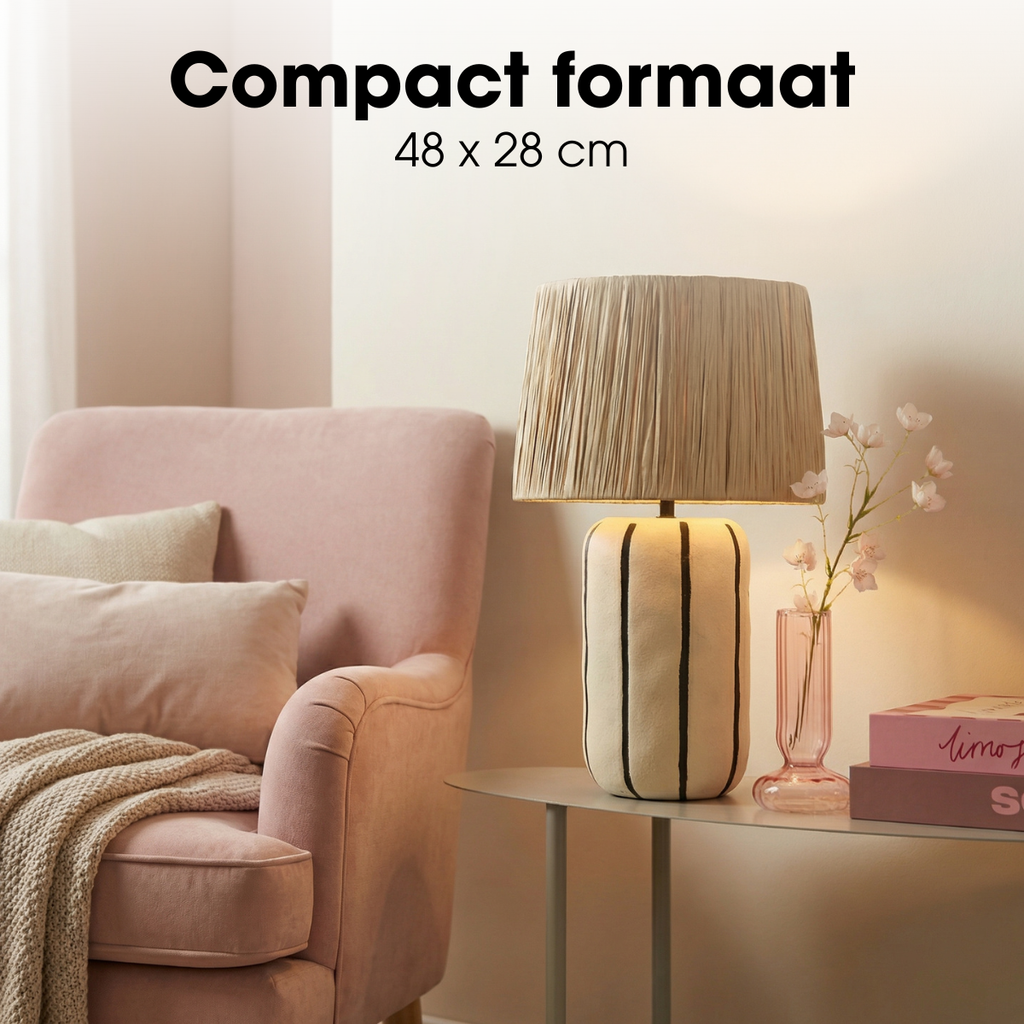Staande lamp Denton Beige Mica Decorations