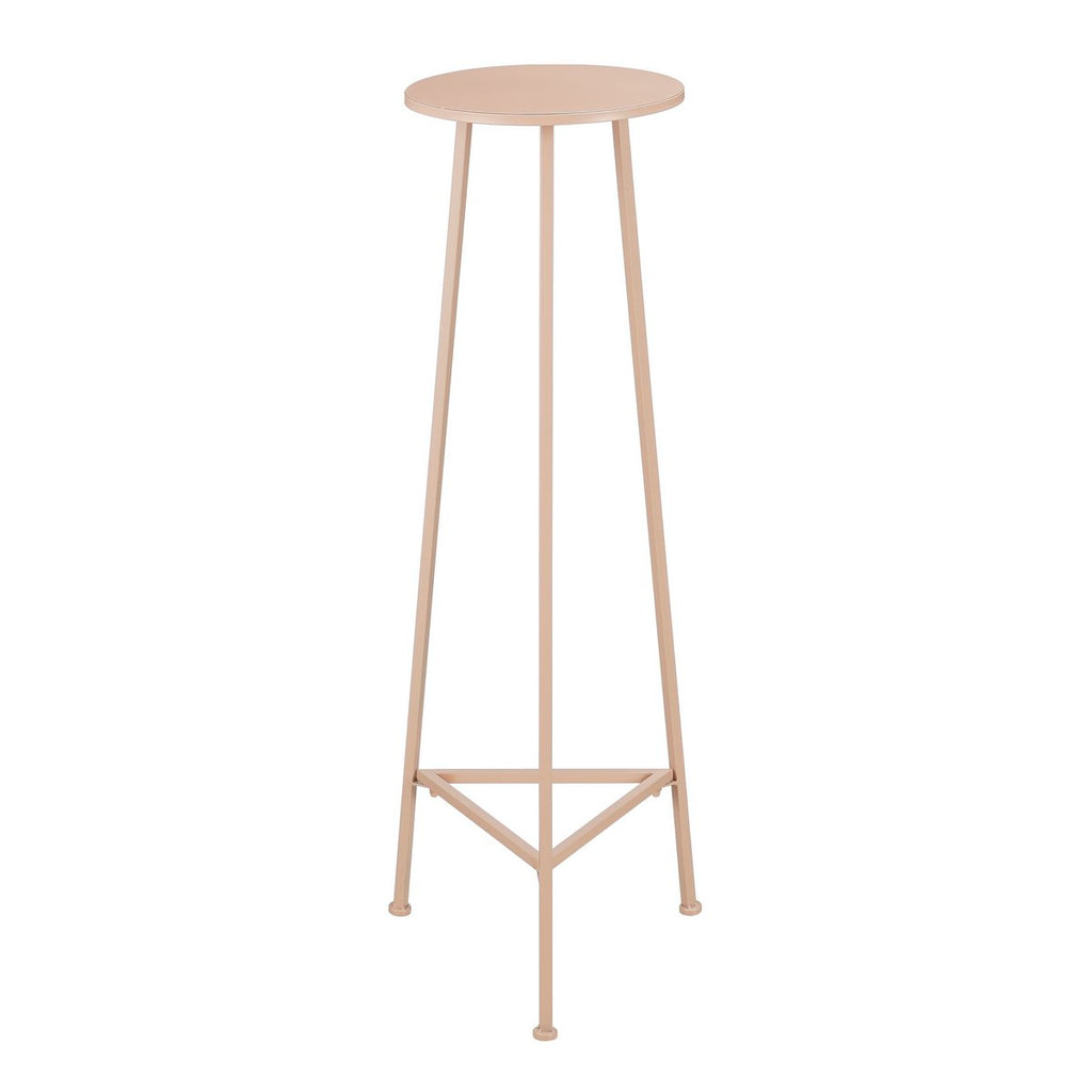 Adine Plantentafel - H120 x Ø35 cm - Metaal - Lichtroze