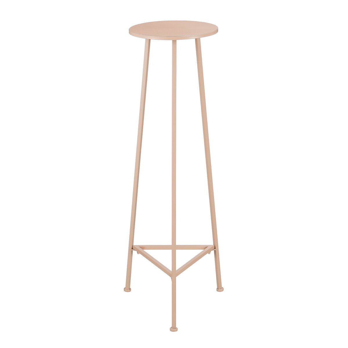 Adine Plantentafel - H120 x Ø35 cm - Metaal - Lichtroze