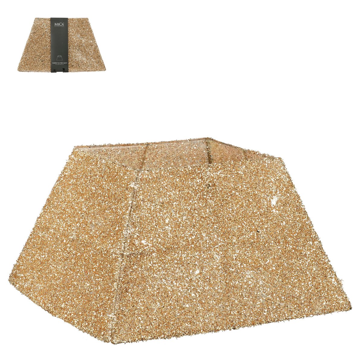 Kerstboomrok  Goud Mica Decorations
