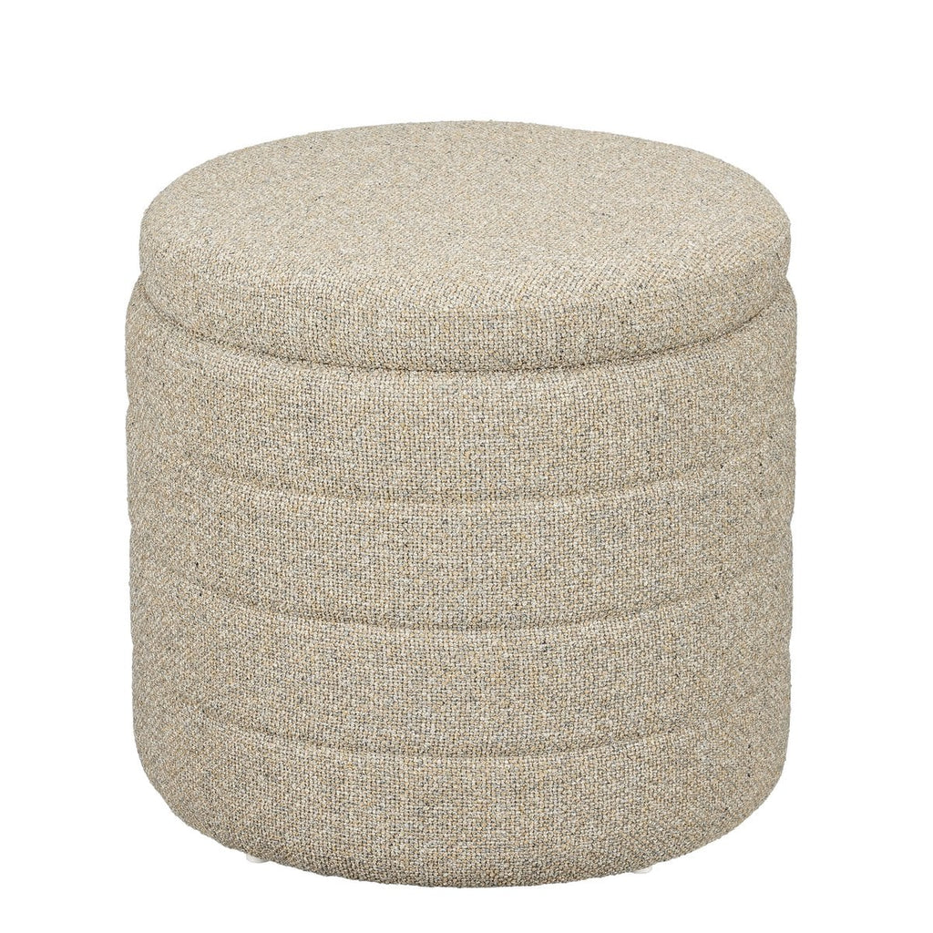 Poef Pouffe Beige Mica Decorations