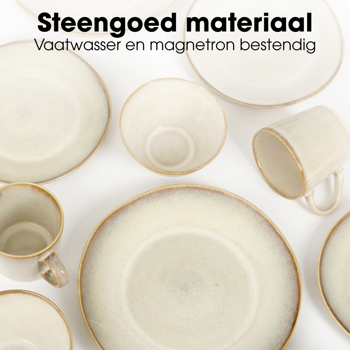 Servies set Racco Beige Mica Decorations