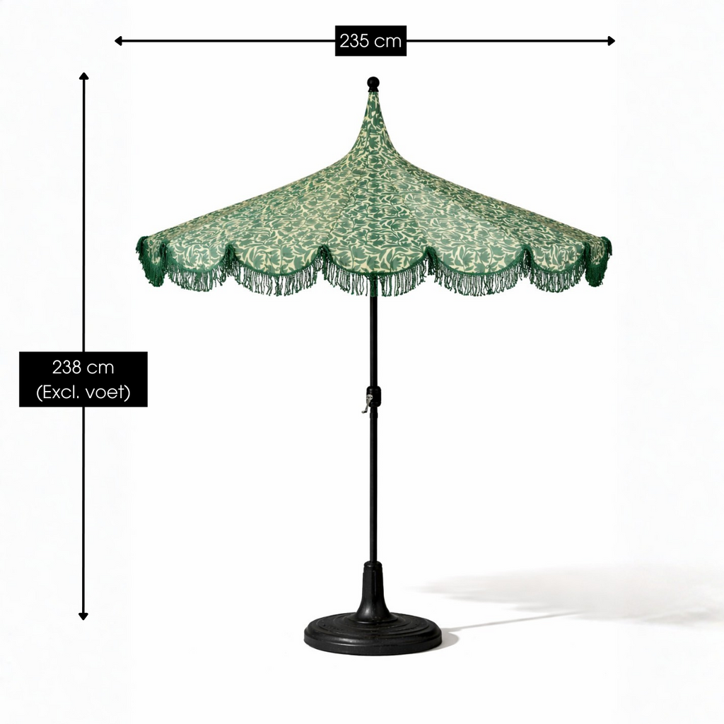 Parasol Kelly Donkergroen Mica Decorations