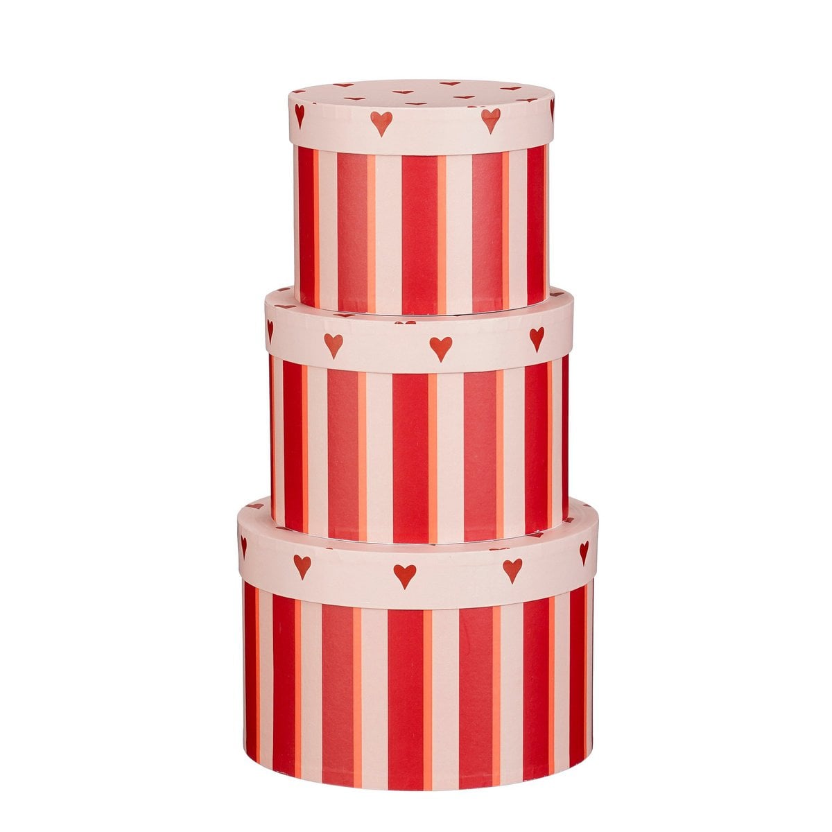 Kerst opbergdozen set  Rood Mica Decorations