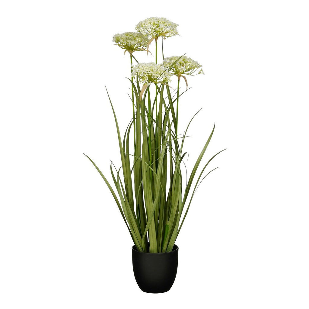 Kunstplant Siergras Wit Mica Decorations