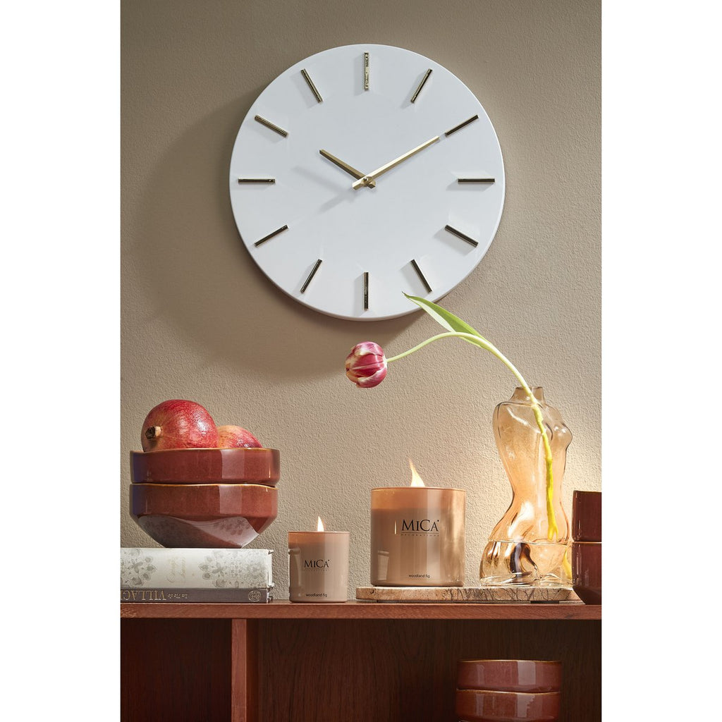 Wandklok Brixen Wit Mica Decorations