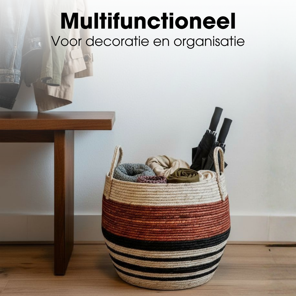 Opbergmand set  Bruin Mica Decorations