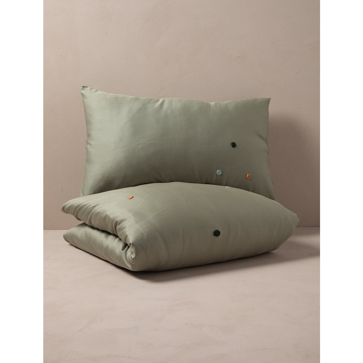 CAMILLA dekbedovertrek - Groen