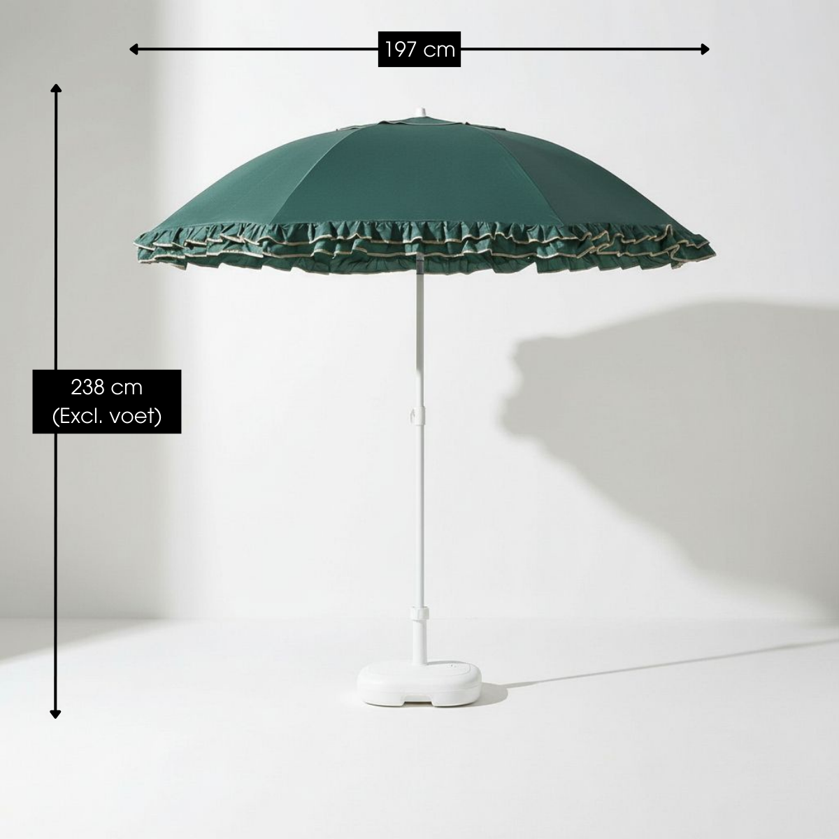 Parasol  Groen Mica Decorations