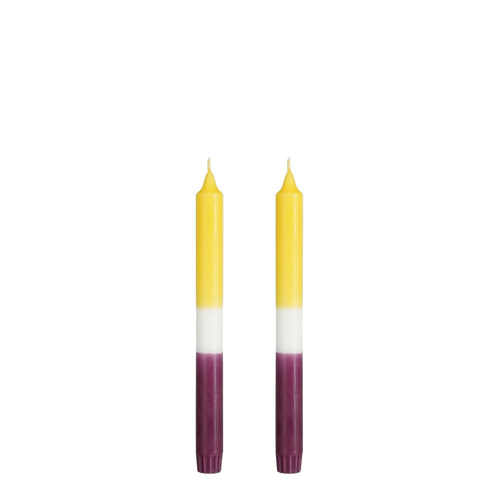 Dinerkaars Dip-dye Geel Mica Decorations