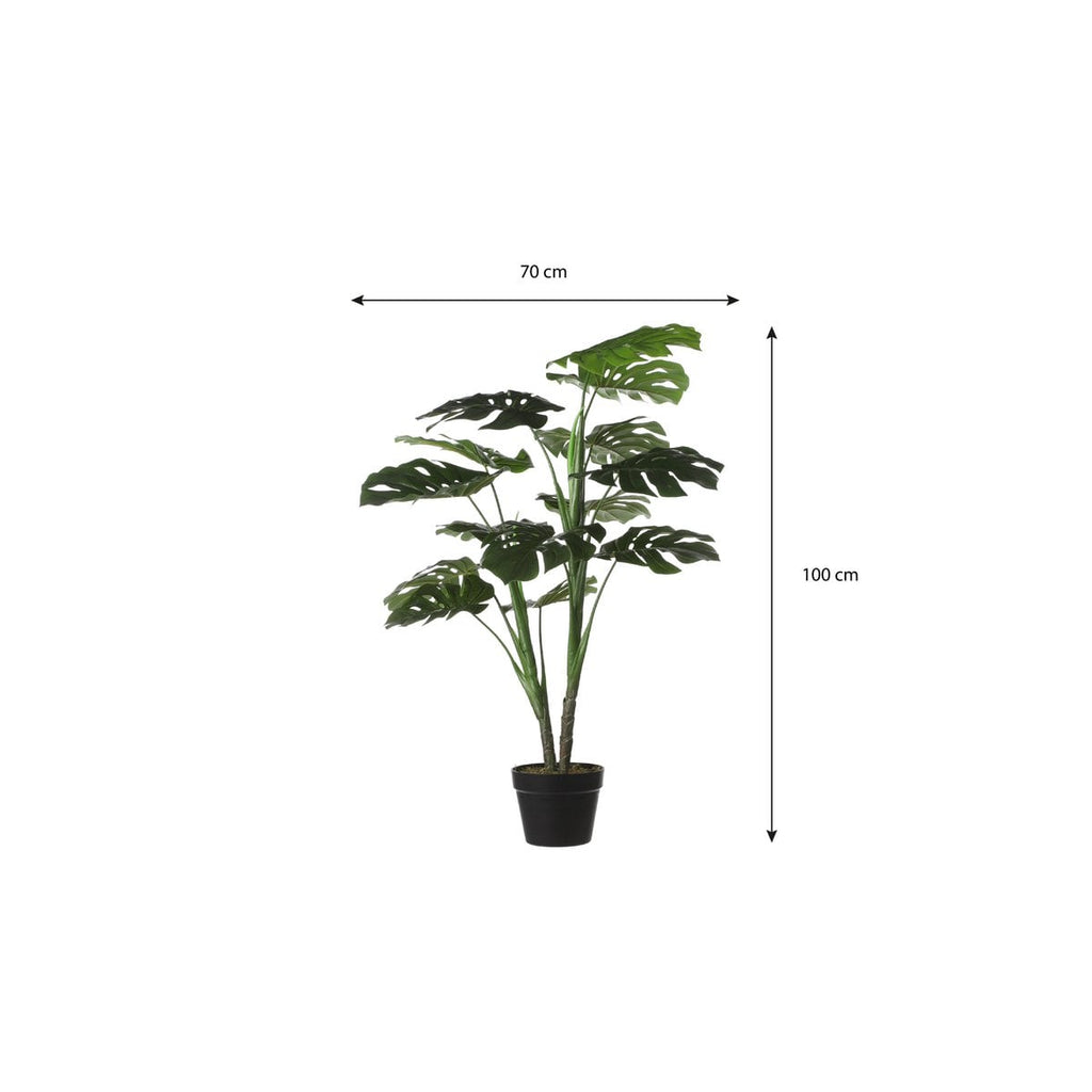 Kunstplant Monstera Groen Mica Decorations