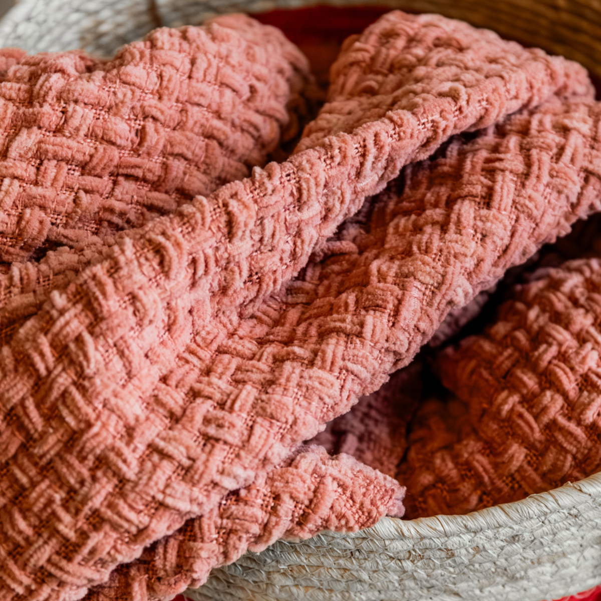 Plaid Cosenza Roze Mica Decorations