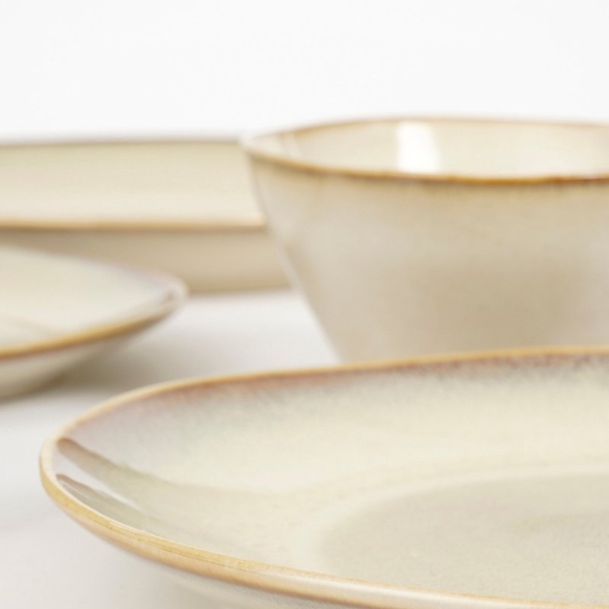 Servies set Racco Beige Mica Decorations