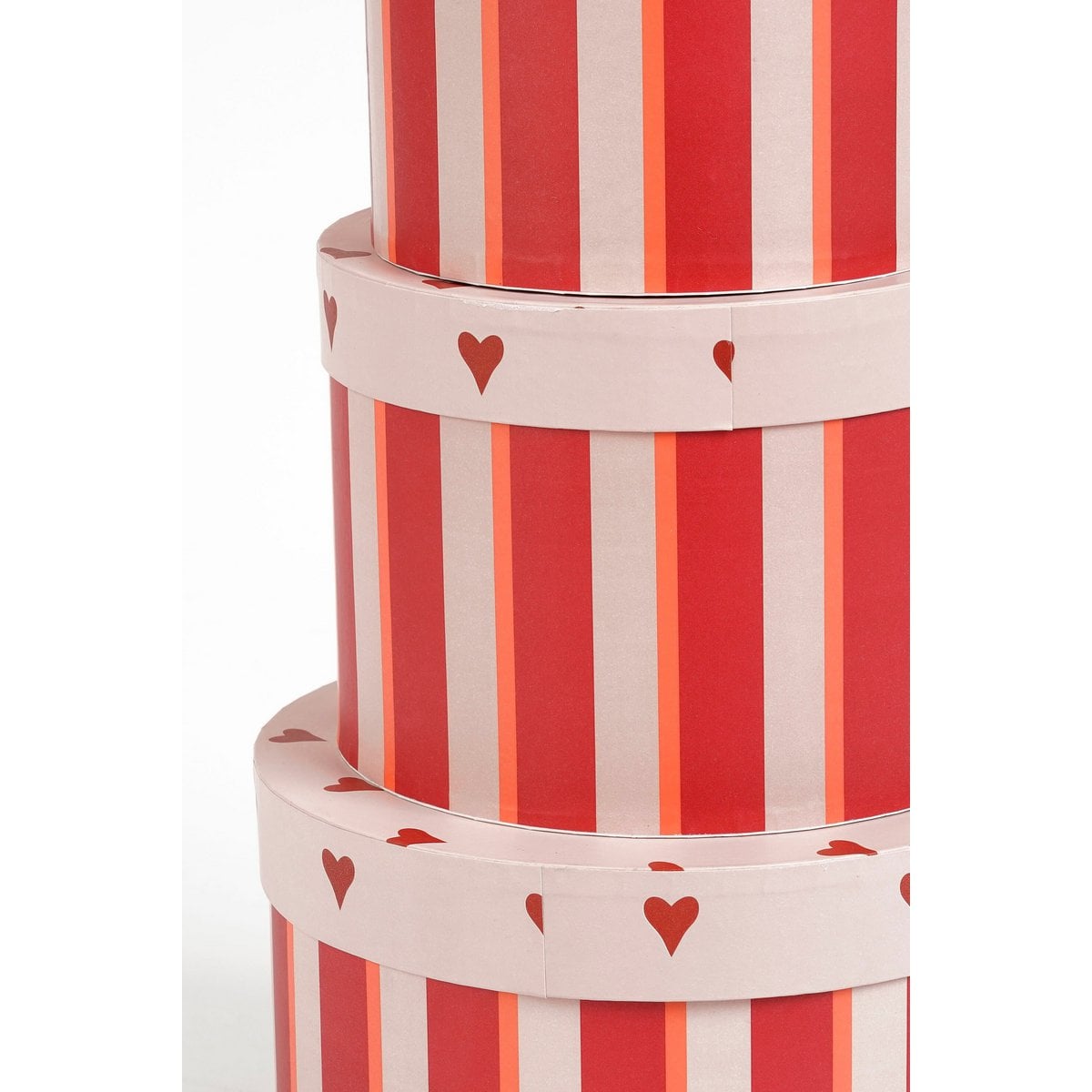 Kerst opbergdozen set  Rood Mica Decorations