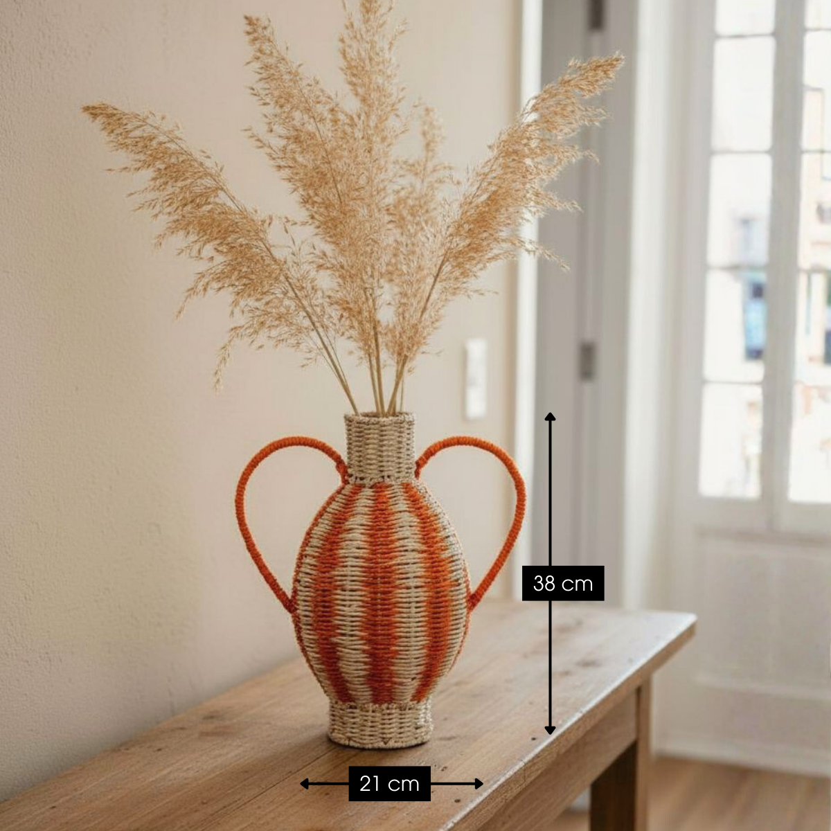 Vaas  Oranje Mica Decorations