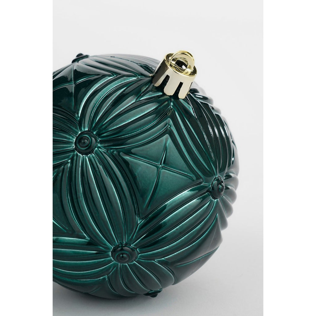 Kerstballen set  Groen Mica Decorations
