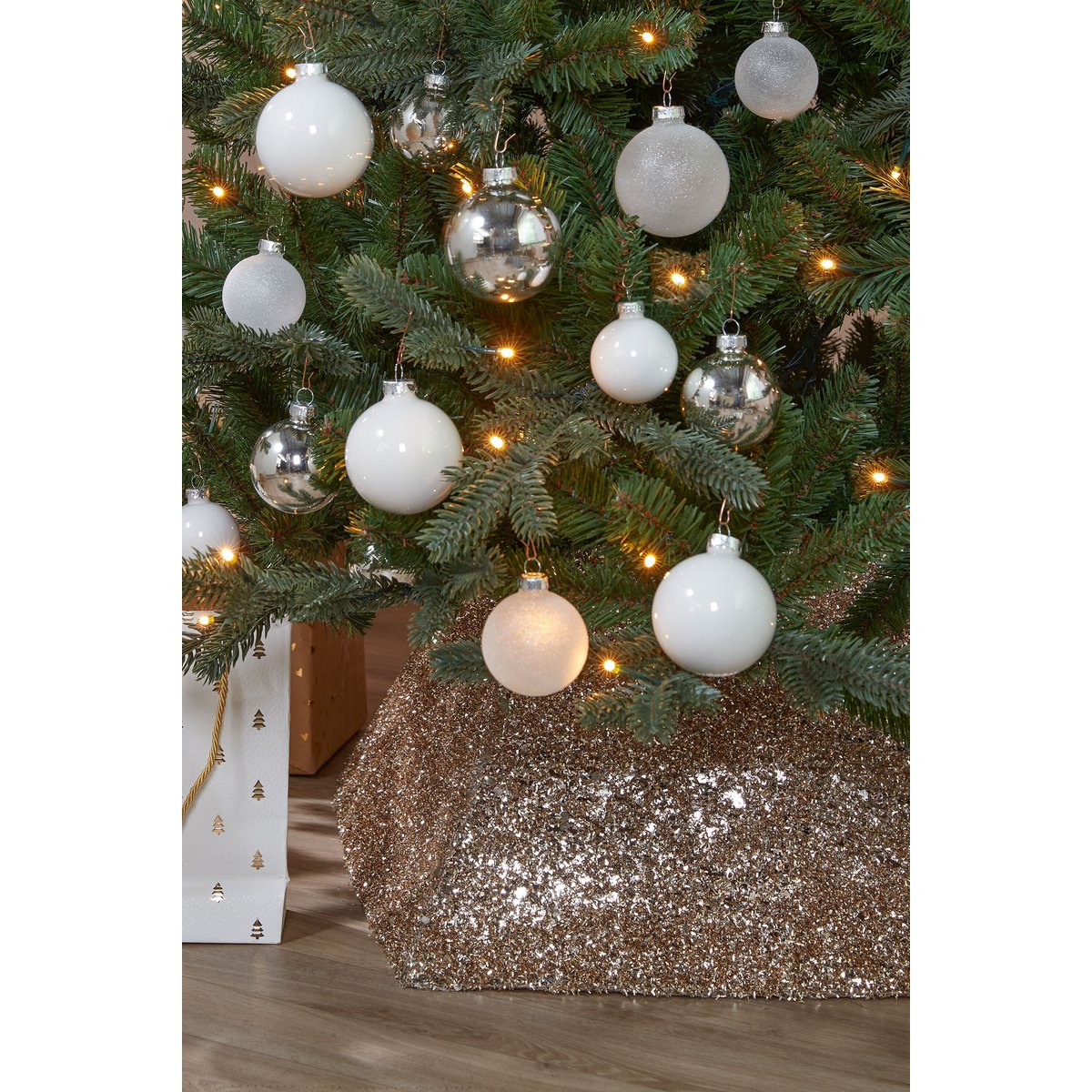 Kerstboomrok  Goud Mica Decorations