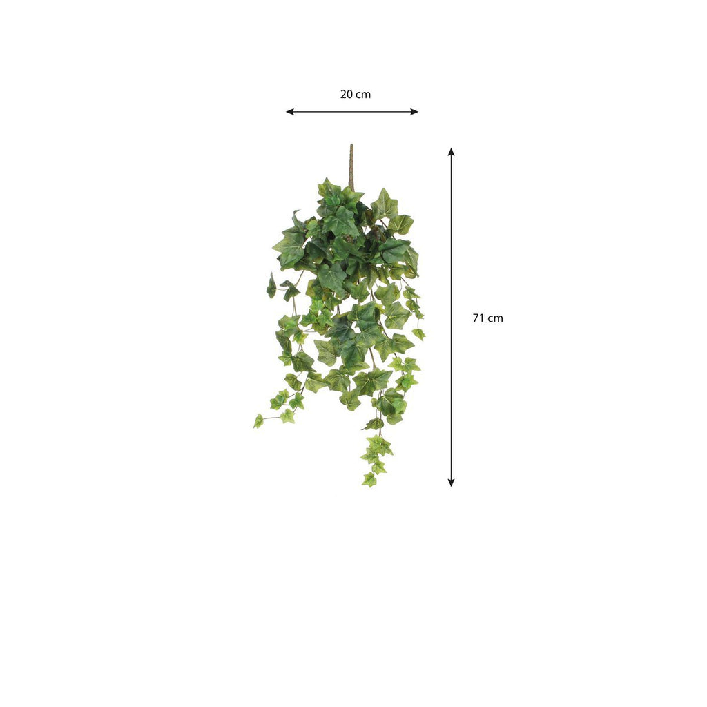 Hedera Kunst Hangplant - H71 cm - Groen
