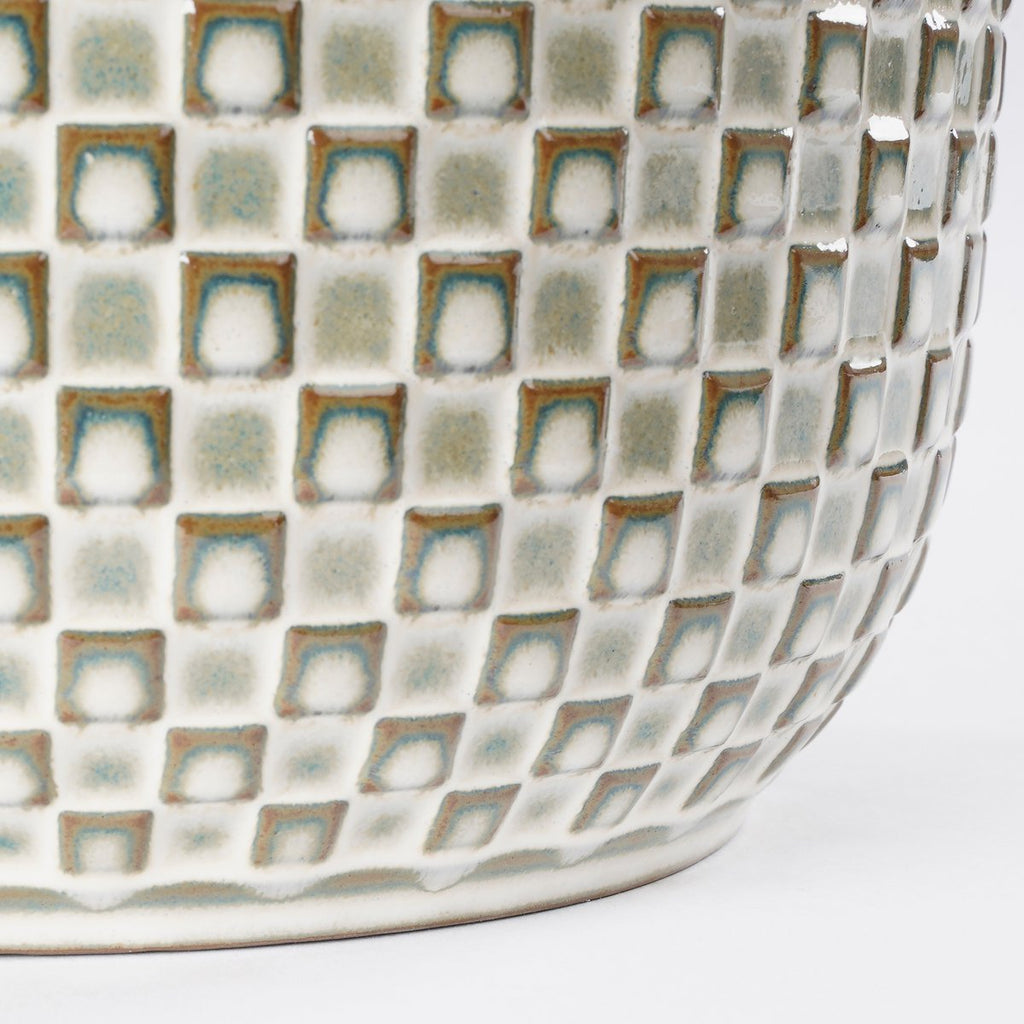 Daan Bloempot - H18 x Ø19 cm - Wit