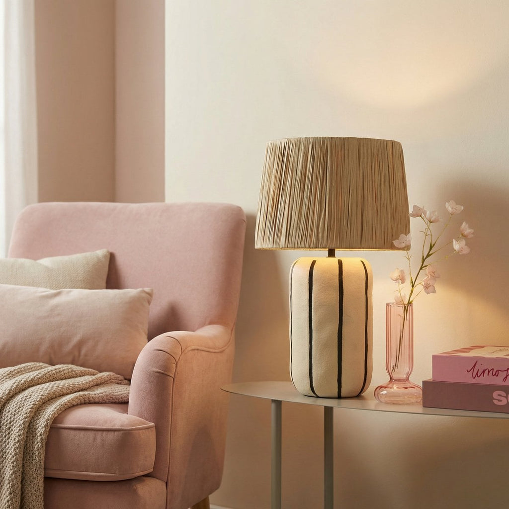 Staande lamp Denton Beige Mica Decorations
