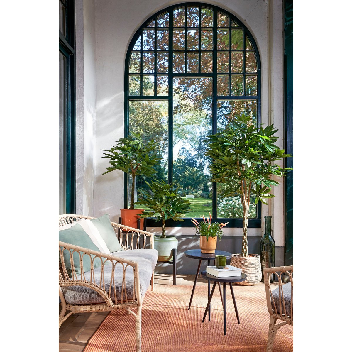 Kunstplant Pachira Groen Mica Decorations