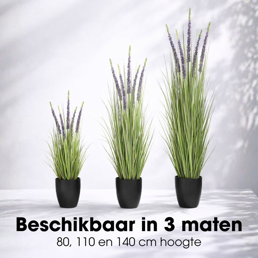 Kunstplant Siergras Paars Mica Decorations