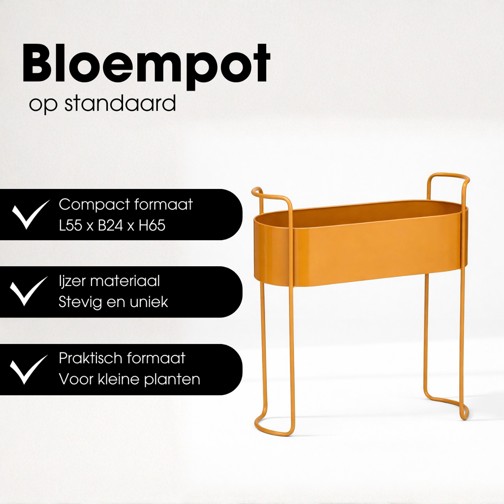 Bloempot binnen Moritz Bruin Mica Decorations