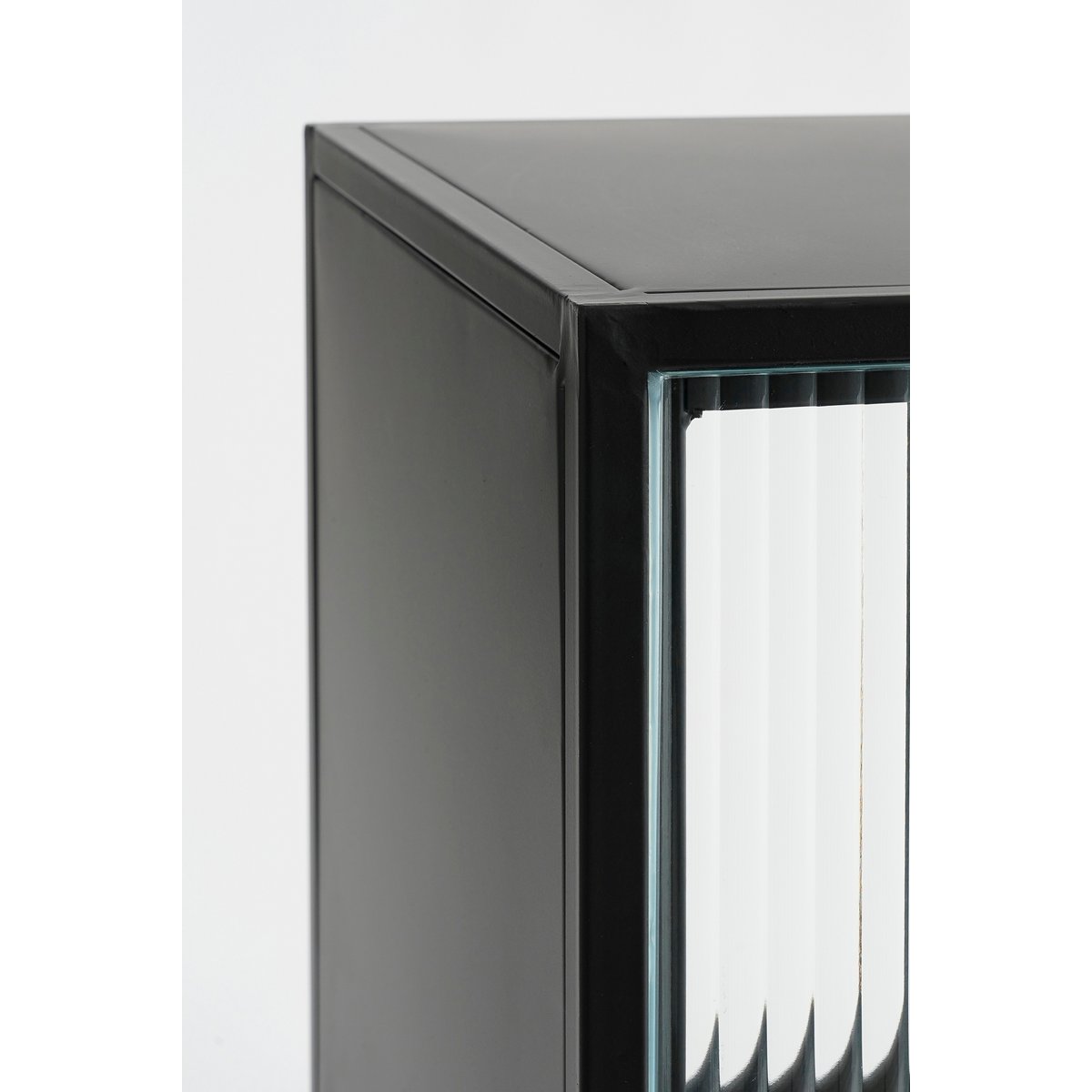 Clifton Opbergkast met Deuren - L38 x B35 x H50 cm - Metaal - Zwart