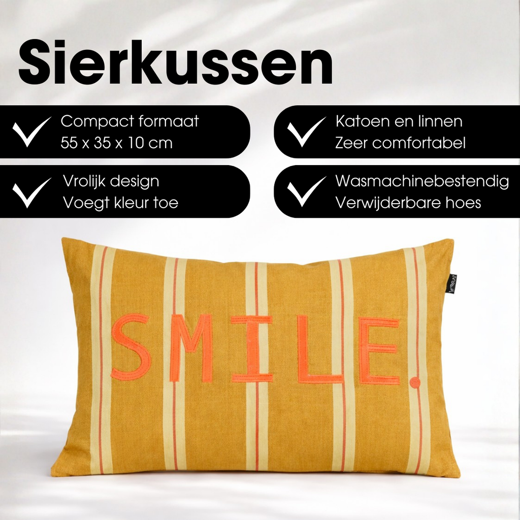 Sierkussen  Bruin Mica Decorations