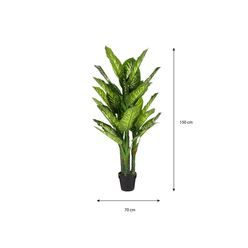 Kunstplant Dieffenbachia Groen Mica Decorations