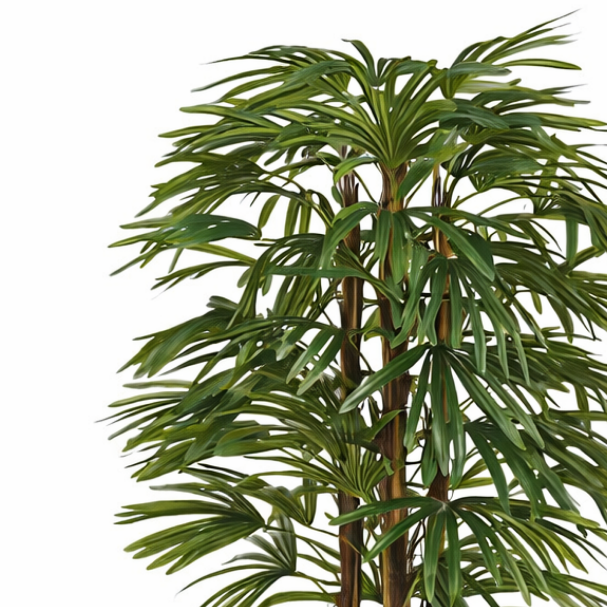 Kunstplant Raphis Palm Groen Mica Decorations
