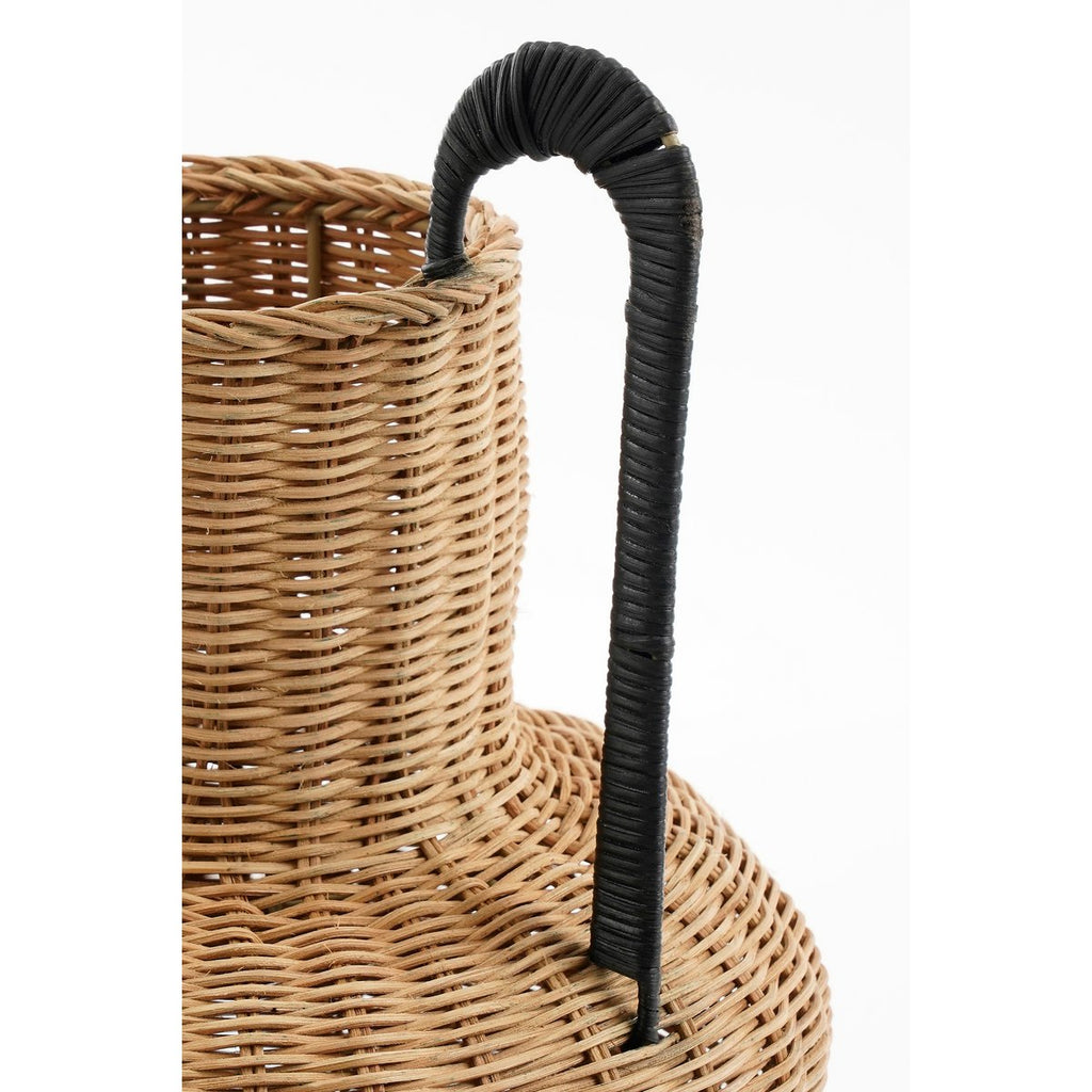 Loulou Decoratie Vaas - H42 x Ø40 cm - Rotan - Bruin