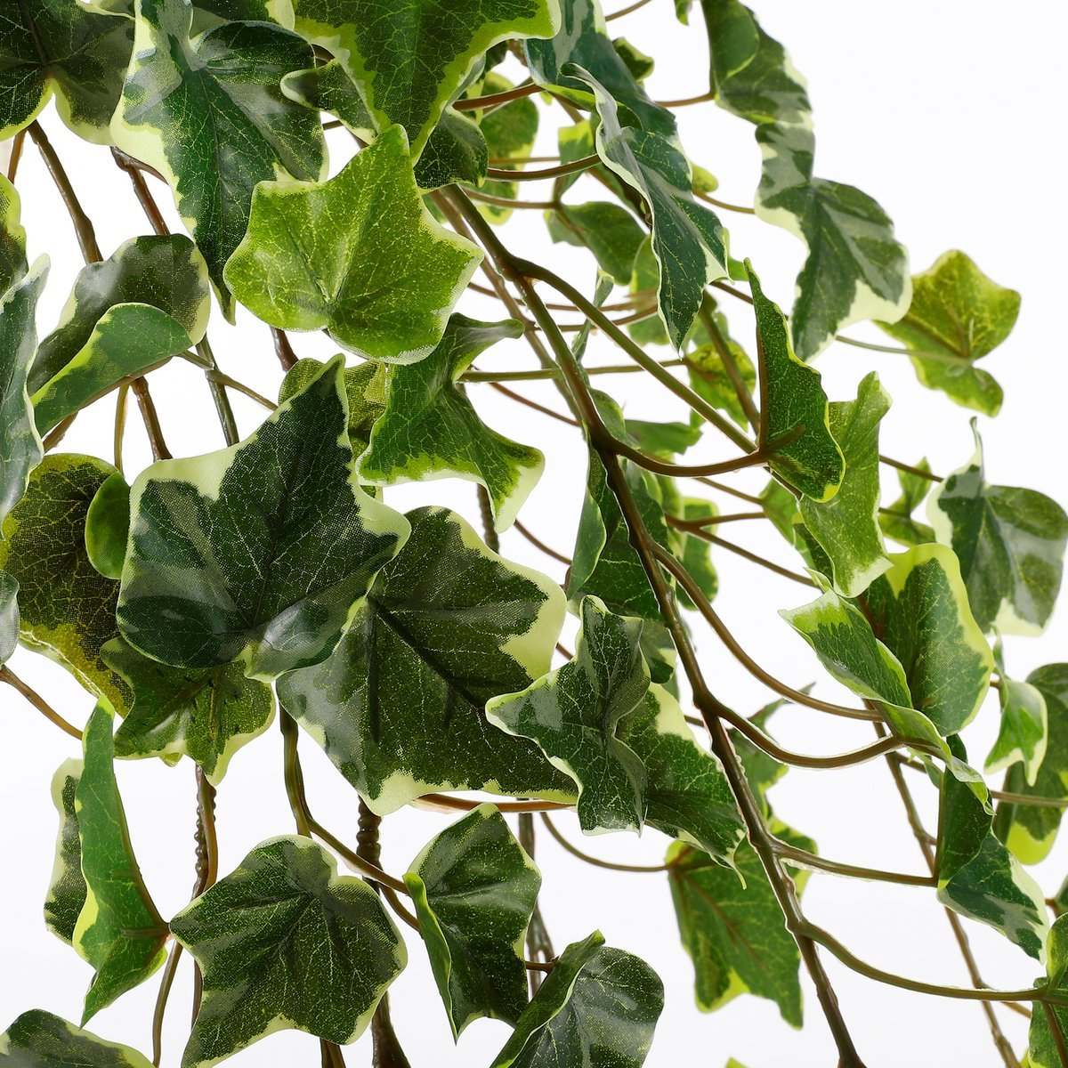 Hedera Kunst Hangplant - H129 cm - Groen Bont Mica Decorations